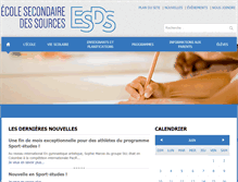 Tablet Screenshot of ecoledessources.com